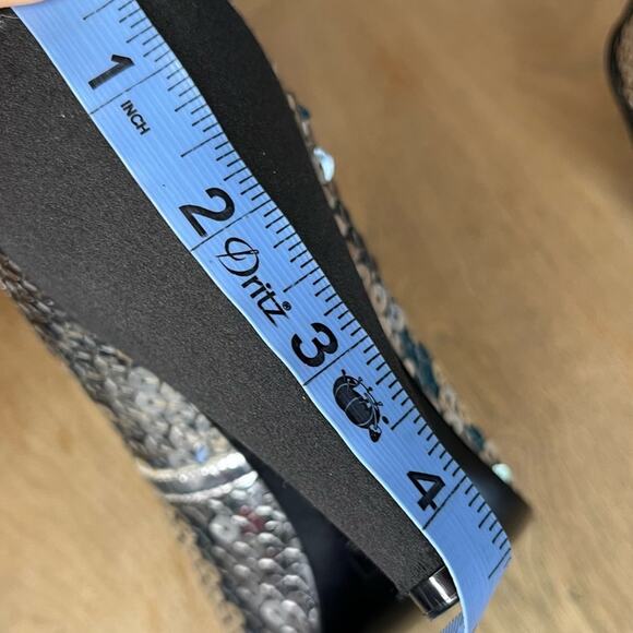 Marc by Marc Jacobs Sequin Peep Toe Pumps Satin Heels EU 40/US 9 - Picture 14 of 14